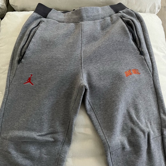 Oak Hill Academy Jordan Brand Nike Gray Large Pants Sweats